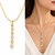 Anti-Tarnish Golden Geometric Star & Sparkle Pendant Necklace