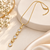 Anti-Tarnish Golden Geometric Star & Sparkle Pendant Necklace