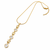 Anti-Tarnish Golden Geometric Star & Sparkle Pendant Necklace