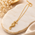 Anti-Tarnish Golden Seahorse Charm Pendant Necklace – Elegant Ocean-Inspired Designer Neck Chain