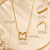 Anti-Tarnish Elegant Golden Abstract Floral Pendant Neck Chain – Stylish Everyday Wear Jewellery
