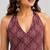 Maroon cotton blend printed short kurtis
