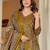 Mustard blended cotton printed kurta sets
