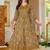 Mustard blended cotton printed kurta sets
