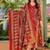 Red blended cotton printed kurta sets