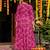 Pink blended cotton printed kurta sets