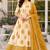 Mustard blended cotton printed kurta sets