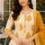 Mustard blended cotton printed kurta sets