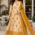 Mustard blended cotton printed kurta sets