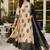 Navy blue blended cotton printed kurta sets