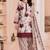 Maroon blended cotton printed kurta sets