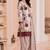 Maroon blended cotton printed kurta sets