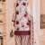 Maroon blended cotton printed kurta sets