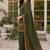 Green blended cotton printed kurta sets