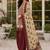 Red blended cotton printed kurta sets