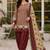 Red blended cotton printed kurta sets