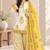 White blended cotton printed kurta sets