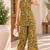 Mustard blended cotton printed kurta sets