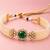 Green Bloom Pearl Choker Set | Floral Pearl Necklace, Earrings