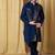 Men's blue viscose rayon embroidered – stylish festive ethnic wear