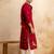 Men's red chanderi silk embroidered – stylish festive ethnic wear