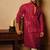 Men's pink viscose rayon embroidered – stylish festive ethnic wear
