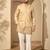 Men’s cream silk blend kurta with solid embroidered | trendy ethnic wear for festive, wedding & party occasions