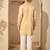 Men’s cream silk blend kurta with solid embroidered | trendy ethnic wear for festive, wedding & party occasions
