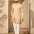 Men’s cream silk blend kurta with solid embroidered | trendy ethnic wear for festive, wedding & party occasions
