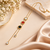 Anti-Tarnish Luxe Gold-Tone Triple Colour Enamel Disc & Crystal Drop Statement Neck Chain