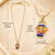 Anti-Tarnish Gold-Plated Cute Krishna Pendant Neck Chain