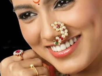 maharashtrian traditional nath CLIP ON TYPE 2