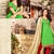 Light green chanderi printed chudidar dress unstitched salwar with dupatta