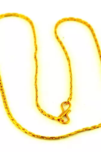 Vidhya Kanganv Gold Platted Chain Size-18''