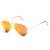 SuperDeals Golden Frame & Orange Glass Aviator Sunglasses For Men & Women