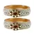 Stone Studded Acrlic Brass Bangle
