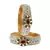 Stone Studded Acrlic Brass Bangle