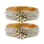 Stone Studded Acrlic Brass Bangle