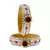 Stone Studded Acrlic Brass Bangle