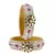 Stone Studded Acrlic Brass Bangle