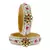 Stone Studded Acrlic Brass Bangle