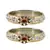 Stone Studded Acrlic Brass Bangle