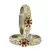 Stone Studded Acrlic Brass Bangle