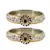 Stone Studded Acrlic Brass Bangle