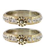 Stone Studded Acrlic Brass Bangle