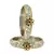 Stone Studded Acrlic Brass Bangle