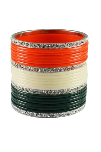 Tiranga Acrlic Bangle