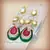 Dazzling cut kundan and a.d. earring