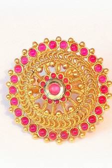 ETHNIC COLORED STONE RING