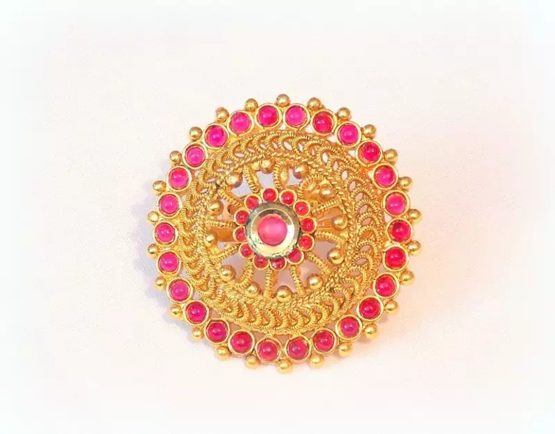 ETHNIC COLORED STONE RING